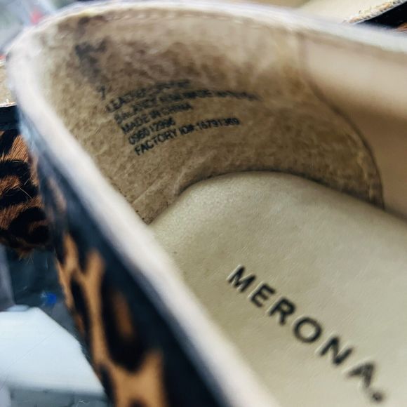 MERONA Cheetah Leopard Animal Faux Calf Hair Ballet Flats Casual Shoes Size 7 - Picture 6 of 11